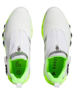Adidas Codechaos 22 Boa Golf Shoes - Cloud White/Core Black/Lucid Lemon