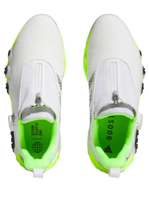 Adidas Codechaos 22 Boa Golf Shoes - Cloud White/Core Black/Lucid Lemon