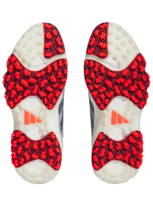 Adidas Codechaos 22 Boa Golf Shoes - Cloud White/Collegiate Navy/Bright Red