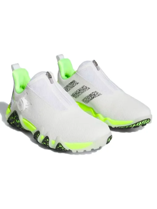 Adidas Codechaos 22 Boa Golf Shoes - Cloud White/Core Black/Lucid Lemon