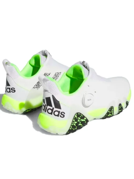 Adidas Codechaos 22 Boa Golf Shoes - Cloud White/Core Black/Lucid Lemon