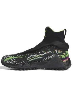 Adidas Codechaos Ll Primeknit Boost Glitch Golf Shoes - Core Black/Lucid Lemon