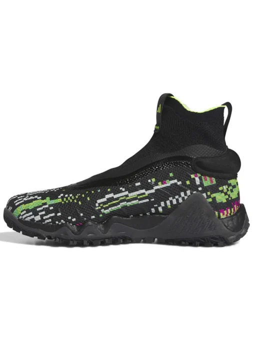 Adidas Codechaos Ll Primeknit Boost Glitch Golf Shoes - Core Black/Lucid Lemon