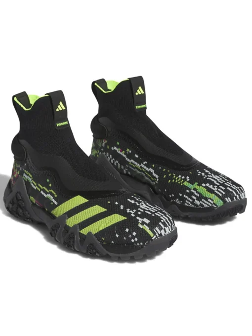 Adidas Codechaos Ll Primeknit Boost Glitch Golf Shoes - Core Black/Lucid Lemon