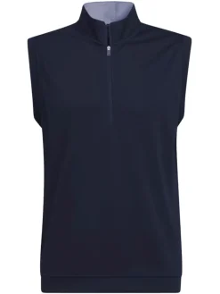 Adidas Elevated 1/4-Zip Pullover Vest - Collegiate Navy