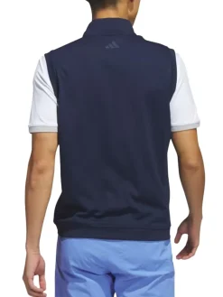 Adidas Elevated 1/4-Zip Pullover Vest - Collegiate Navy