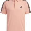 Adidas Heat.Rdy 3-Stripe Short Sleeve Polo Shirt - Wonder Clay