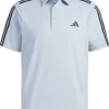 Adidas Heat.Rdy 3-Stripe Short Sleeve Polo Shirt - Wonder Blue
