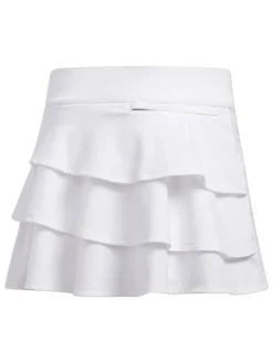 Adidas Jr Girls Primegreen Ruffled Skort - White