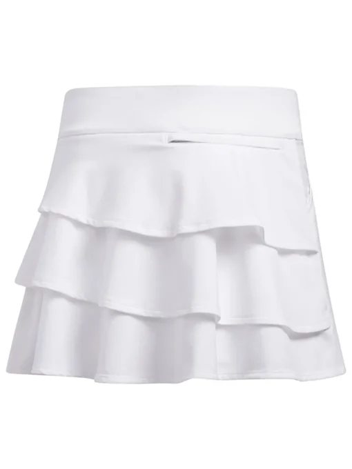 Adidas Jr Girls Primegreen Ruffled Skort - White