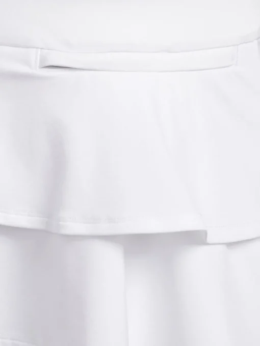 Adidas Jr Girls Primegreen Ruffled Skort - White