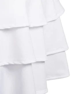Adidas Jr Girls Primegreen Ruffled Skort - White
