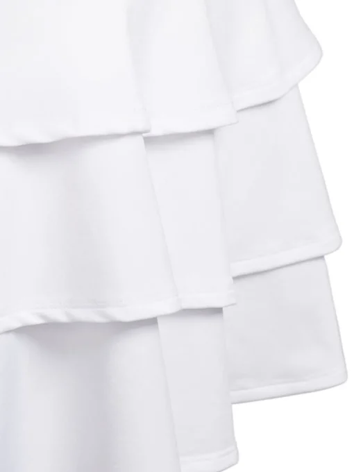 Adidas Jr Girls Primegreen Ruffled Skort - White