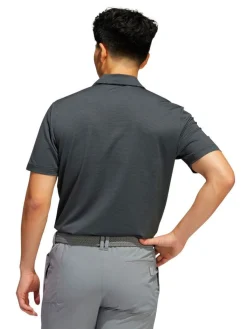 Adidas Ottoman Stripe Polo Shirt - Black/Grey Six