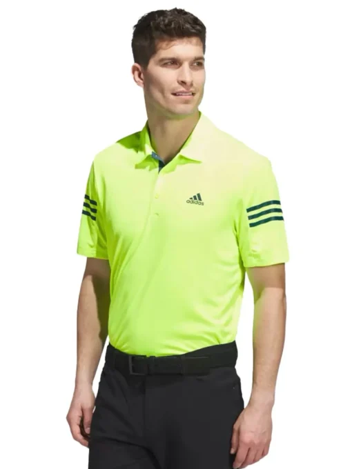 Adidas 3-Stripe Polo Shirt - Lucid Lemon