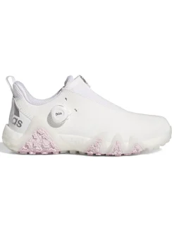 Adidas Women'S Codechaos 22 Boa Golf Shoes - Ftwr White/Silver Met/Clear Pink