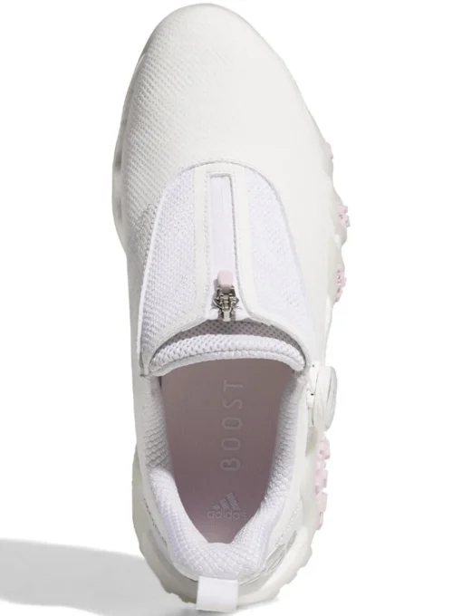 Adidas Women'S Codechaos 22 Boa Golf Shoes - Ftwr White/Silver Met/Clear Pink