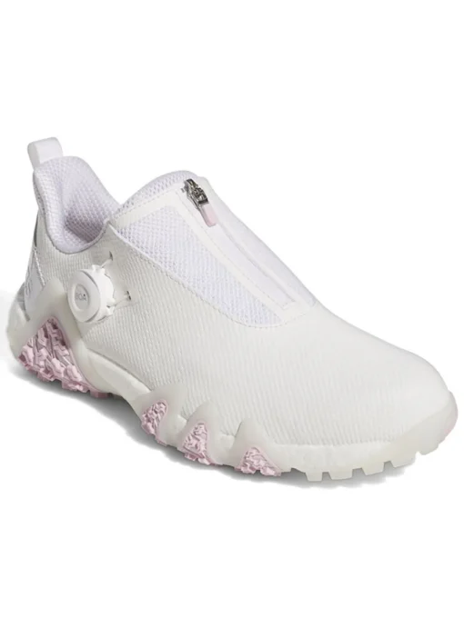 Adidas Women'S Codechaos 22 Boa Golf Shoes - Ftwr White/Silver Met/Clear Pink