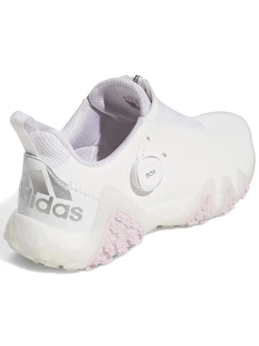 Adidas Women'S Codechaos 22 Boa Golf Shoes - Ftwr White/Silver Met/Clear Pink