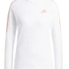 Adidas Women'S Made With Nature Mock Neck Tee - White