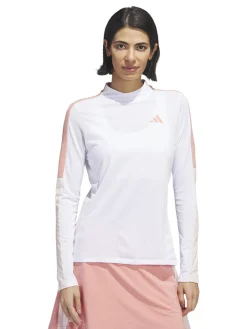 Adidas Women'S Made With Nature Mock Neck Tee - White