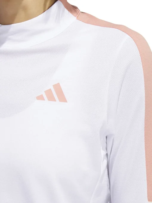 Adidas Women'S Made With Nature Mock Neck Tee - White