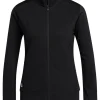 Adidas Women'S Textured Full-Zip Jacket - Black