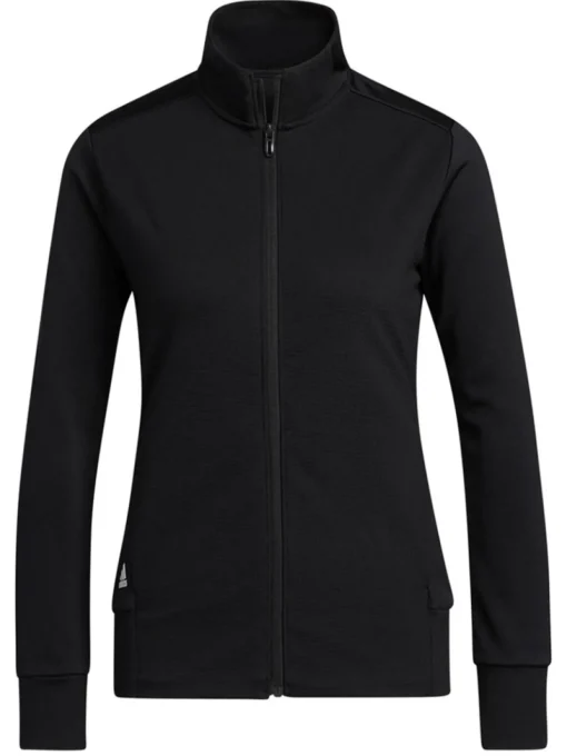 Adidas Women'S Textured Full-Zip Jacket - Black