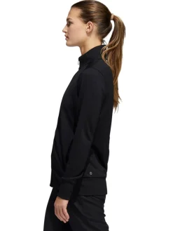 Adidas Women'S Textured Full-Zip Jacket - Black