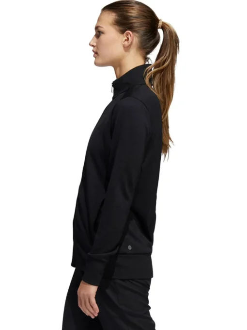 Adidas Women'S Textured Full-Zip Jacket - Black