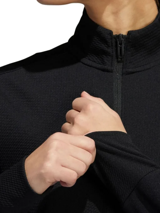 Adidas Women'S Textured Full-Zip Jacket - Black