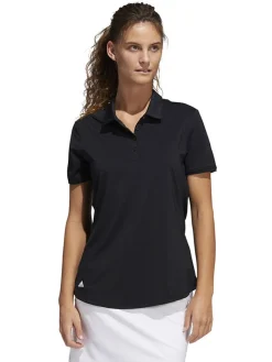 Adidas Women'S Ultimate365 Solid Polo Shirt - Black