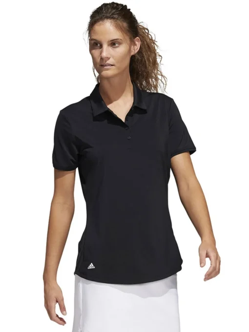 Adidas Women'S Ultimate365 Solid Polo Shirt - Black