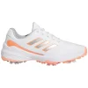 Adidas Women'S Zg23 Lightstrike Golf Shoes - Ftwr White/Silver Met./Coral Fusion