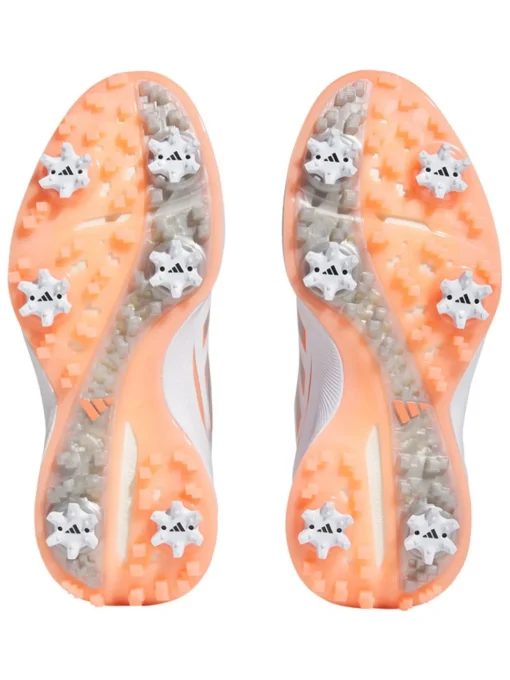 Adidas Women'S Zg23 Lightstrike Golf Shoes - Ftwr White/Silver Met./Coral Fusion
