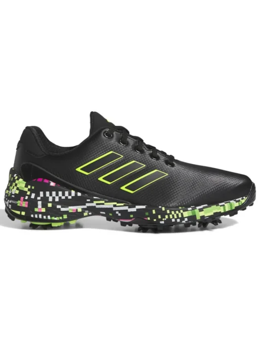 Adidas Zg23 Glitch Golf Shoes - Core Black/Lucid Lemon