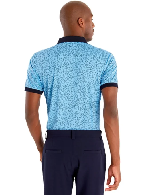 Calvin Klein Fracture Print Polo - Boy Blue