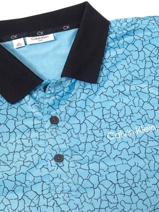 Calvin Klein Fracture Print Polo - Boy Blue