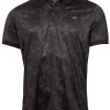Calvin Klein Tie Dye Print Polo - Black