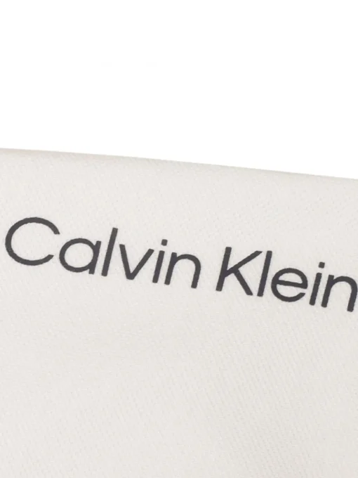 Calvin Klein Whitman Zipped Polo - White/Navy