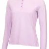Calvin Klein Women'S Blair Long Sleeve Polo - Lilac