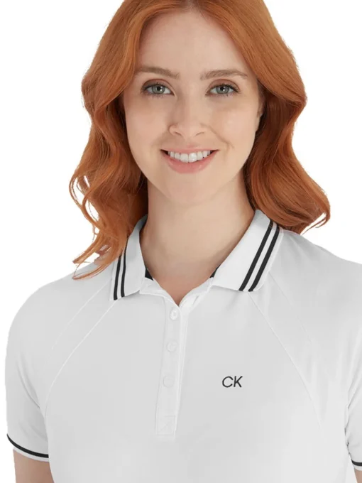 Calvin Klein Women'S Genesee Polo - White/Navy