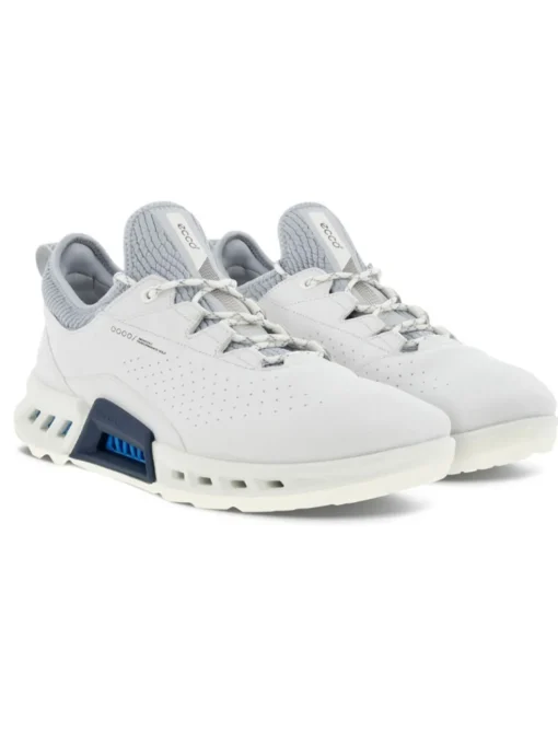Ecco Biom C4 Golf Shoes - White/Concrete