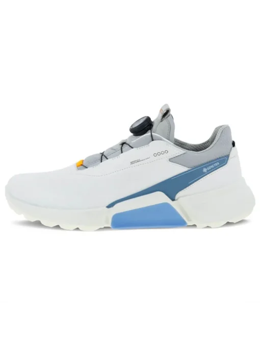 Ecco M Biom Hybrid 4 Boa Golf Shoes - White/Retro Blue