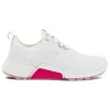 Ecco W Biom Hybrid 4 Golf Shoes - White/Silver/Pink