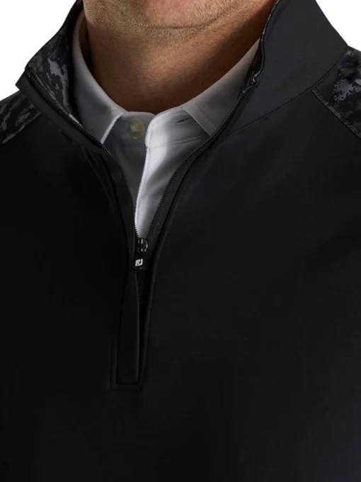 Footjoy Camo Colour Block Midlayer (Athletic Fit) - Black