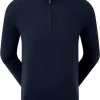 Footjoy Wool Blend 1/2 Zip Pullover - Navy