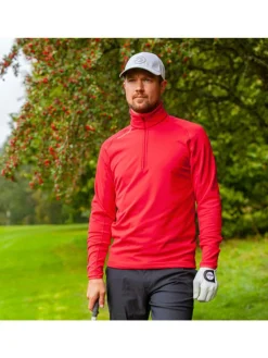 Galvin Green Drake Insula Half-Zip - Red