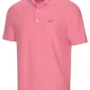 Greg Norman Classic Pique Shark Polo - Pink Cure