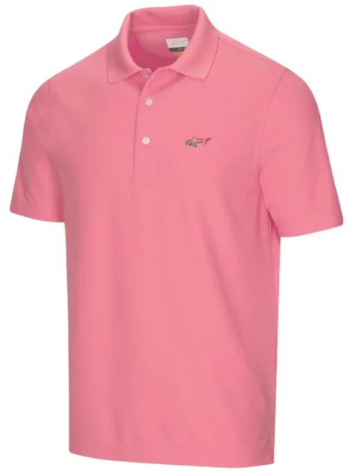Greg Norman Classic Pique Shark Polo - Pink Cure